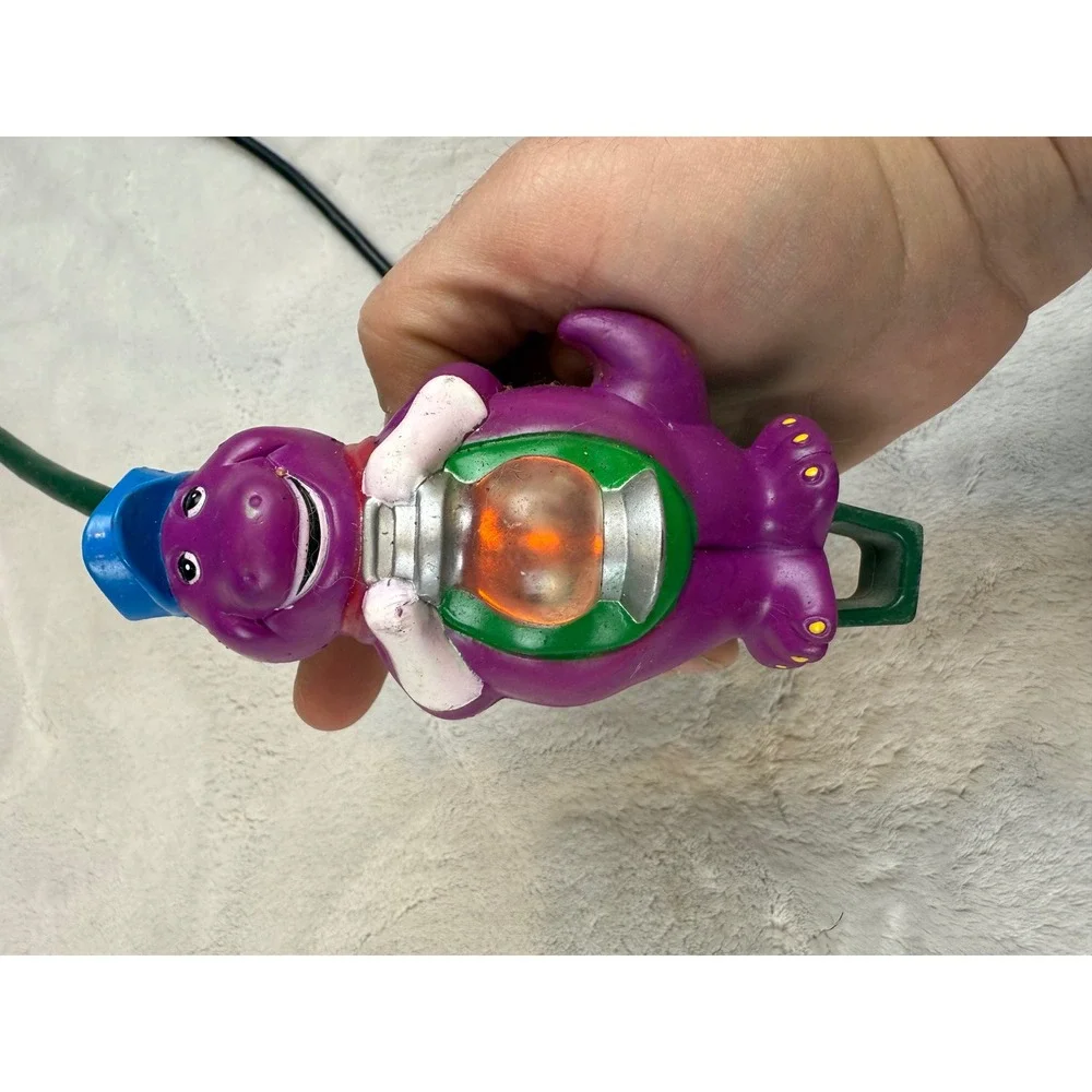 Vintage Barney The Dinosaur‎ Light Up Lantern Toy 1990s Collectible